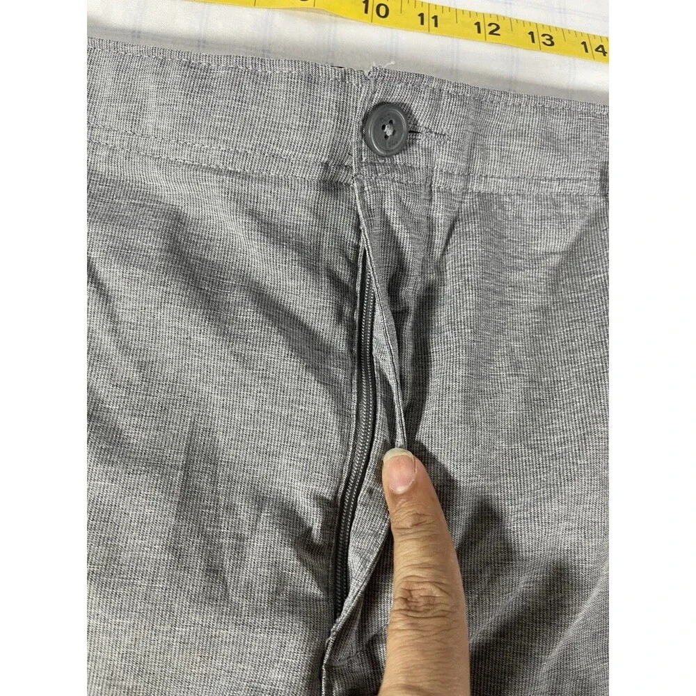 BCG Men's Performance Golf Shorts Size 40W Gray Heather Flat Front Athletic